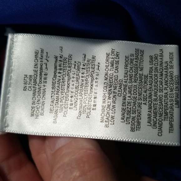 Bcbgmaxazria claudia cascade halter top in royal blue SIZE xs - Picture 8 of 8